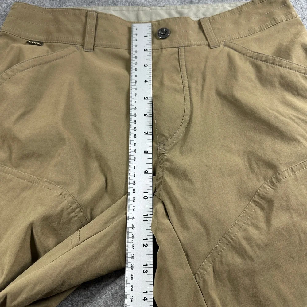 KUHL Hiking Pants 32x30 Tan Khaki Outdoor Tactical Cargo Articulated Knee Flaws